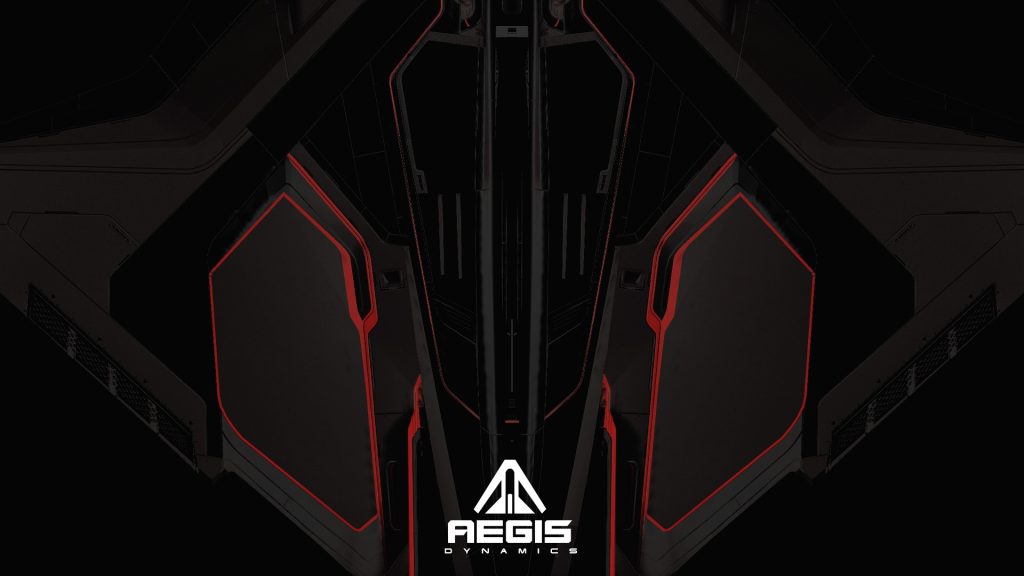 Teased image from a new variant of Star Citizen's Aegis Saber ship.