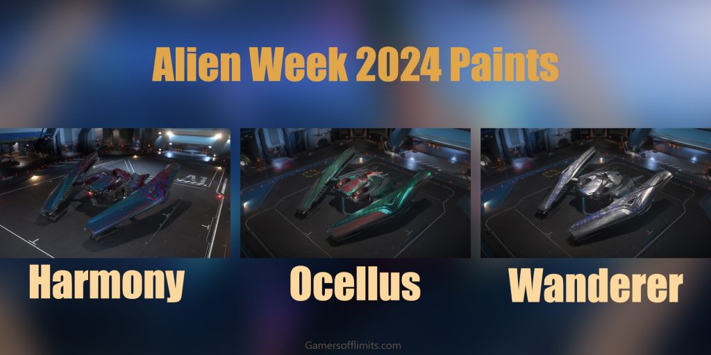 Alien Week 2024 Paints in Star Citizen.