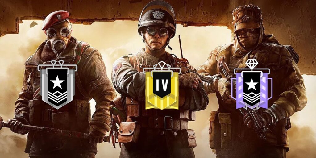 Sledge left, Thermite middle, Kapkan right - Rainbow Six Siege operators