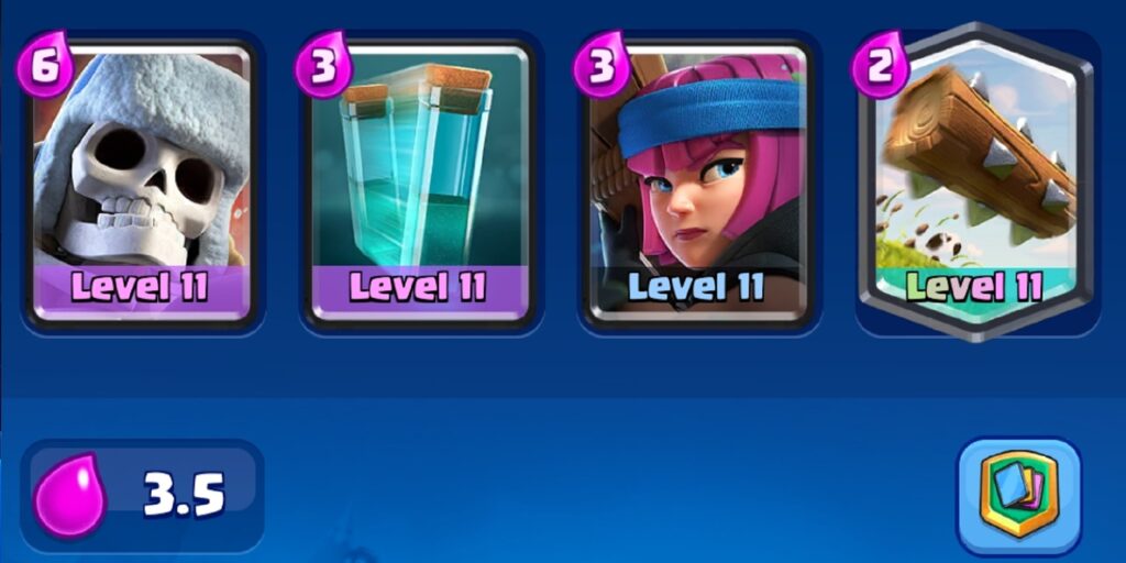 Clash Royale deck for 4 Card Showdown event