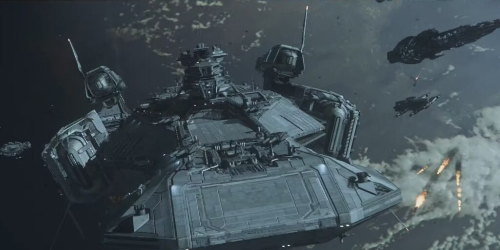 UEE capital ship in demo of Squadron 42