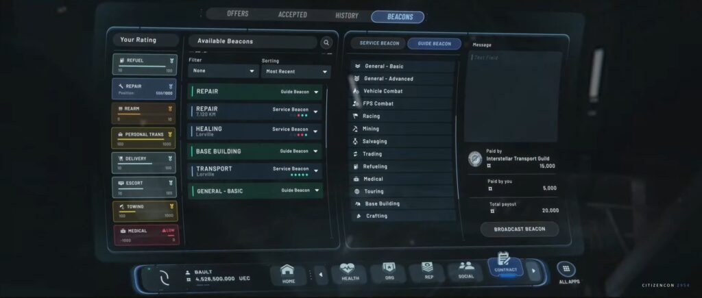 New Beacons and Guide systems in Star Citizen - Presented at CitizenCon 2024