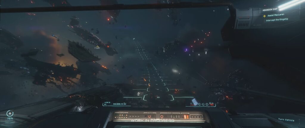 Piloting Capital Ship in Squadron 42 Gameplay demo - Presented at CitizenCon 2024