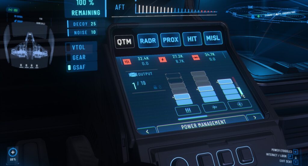 Star Citizen | Power Management MFD Screen