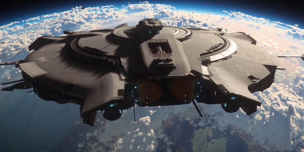 A player-created space station in Star Citizen 1.0