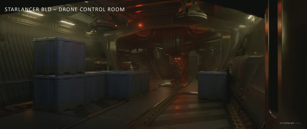 Starlancer BLD drone room in Star Citizen