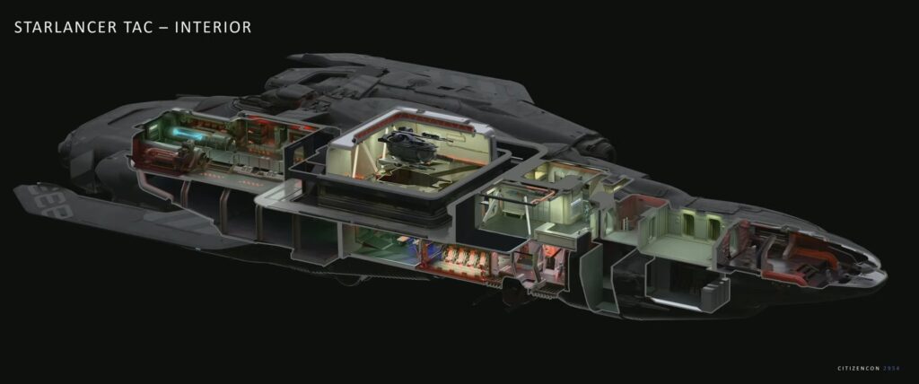 Starlancer TAC Interior Map in Star Citizen