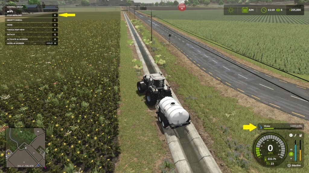 Filling Water Tank in Farming Simulator 25