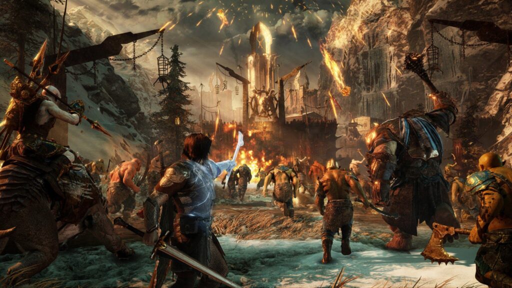 The player order the army to attack in Middle-Earth Shadow of War