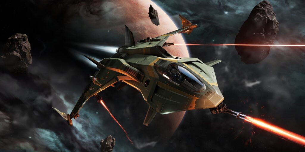 Aegis Gladius flying in the air